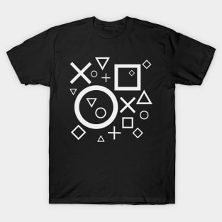 Primary Shapes (Black and White) T-Shirt